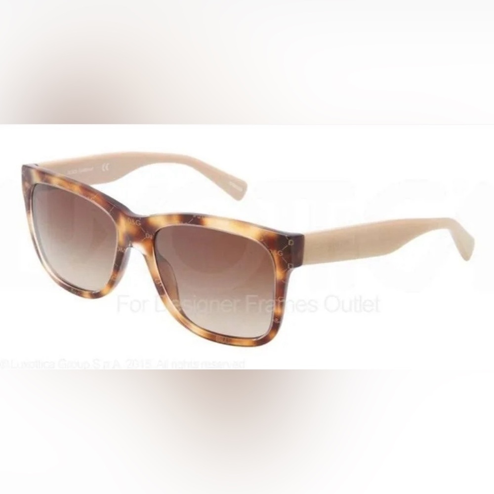 Never Worn All Over Gold on Havana Brown - Dolce and Gabbana Sunglasses